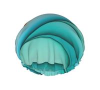 Tramonto e alba con onde oceaniche del mare cuffie da doccia per donne, cuffie da bagno elastiche e riutilizzabili, cuffia da doccia a doppio strato impermeabile, cuffie da doccia da bagno