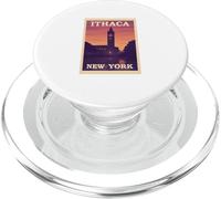 Tramonto in Itaca New York Tramonto Alba Viaggio Art Graphic PopSockets PopGrip per MagSafe