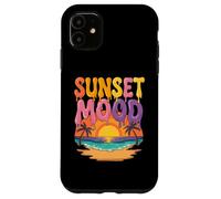 Tramonto Mood Spiaggia Tropicale Oceano Vibrazioni Estive Custodia per iPhone 11
