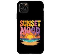 Tramonto Mood Spiaggia Tropicale Oceano Vibrazioni Estive Custodia per iPhone 11 Pro Max