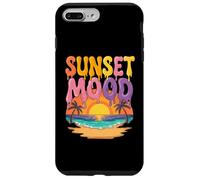 Tramonto Mood Spiaggia Tropicale Oceano Vibrazioni Estive Custodia per iPhone 7 Plus/8 Plus