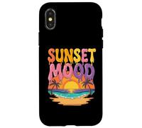 Tramonto Mood Spiaggia Tropicale Oceano Vibrazioni Estive Custodia per iPhone X/XS