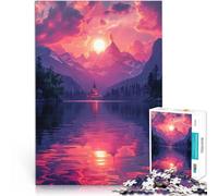 Tramonto Natura Paesaggio puzzle 1000 pezzi per adulti Aiuta il cervello ad allenare i giocattoli che creano dipendenza per coltivare la pazienza Opera d'arte 38x26cm