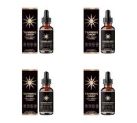 Tramonto naturale Glow auto-brodo gocce bere brodi senza sole gocce con ingredienti organici naturali brodi orali supplemento per viso e corpo da bere (4Pcs)
