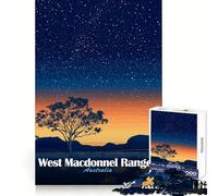 Tramonto nelle West MacDonnell Ranges - Puzzle da 1000 pezzi per adulti - Stimola la mente, calma e relax - Taglio preciso - Regalo memorabile (38x52cm)