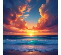 Tramonto Nuvole Del Mare 90 Pezzi Puzzle, 90 pezzi puzzle Classico per adulti, Fai Da Te Giochi Educativo e Giocattoli Sfida, Intrattenimento Creativo, Puzzle Impossible