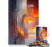 Tramonto oltre le stelle Puzzle per adolescenti 1000 pezzi Gioco di logica fine Passatempo rilassante Bordo pulito Pezzo da collezione artistico 38x26cm