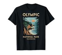 Tramonto panoramico al parco nazionale olimpico di Washington Maglietta