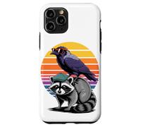 Tramonto Retrò Corvo Procione Panda della Spazzatura Corvi Custodia per iPhone 11 Pro