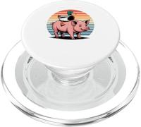 Tramonto Retrò Maiale Anatra Anatre PopSockets PopGrip per MagSafe