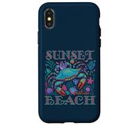 TRAMONTO SPIAGGIA FLORIDA BLUE CRAB ESTATE SPIAGGIA REGALI PER LE VACANZE Custodia per iPhone X/XS