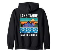 Tramonto sul Lago Tahoe California Felpa con Cappuccio