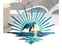 Tramonto sul Mare Wall Art Ornamento da Parete Costiero in Acrilico 2D | Accento da Parete per Camera da Letto per Casa Appartamento Ufficio Soggiorno Camera Lettera Cucina Bagno Ingresso Portico