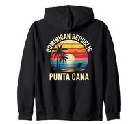 Tramonto sulla Spiaggia di Punta Cana Repubblica Dominicana Felpa con Cappuccio