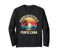 Tramonto sulla Spiaggia di Punta Cana Repubblica Dominicana Maglia a Manica