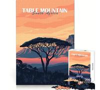 Tramonto sulla Table Mountain - Puzzle da 1000 pezzi per adolescenti - Gioco per l'esercizio mentale - Tempo di condivisione - Taglio di precisione - Pezzo da collezione 38x52cm