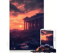Tramonto sull'Acropoli di Atene, Grecia - Puzzle difficile per adulti, 1000 pezzi, gioco di logica, legame familiare, taglio di precisione, calda sorpresa 38x26cm