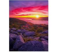 Tramonto sull'estuario di Vigo (Galizia), Puzzle per adulti e bambini 1000(70x50cm) pezzi, Gioco educativo e decorazione per la casa
