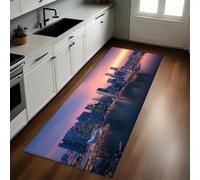 Tramonto Tappeto Cucina Architettura portuale urbana 50x80 cm Antiscivolo Lavabile Assorbente Multiuso Camera Ingresso Lavanderia Soggiorno