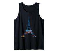 Tramonto Torre Eiffel Parigi Città Notturna Canotta