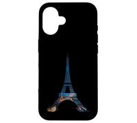 Tramonto Torre Eiffel Parigi Città Notturna Custodia per iPhone 16