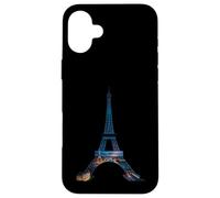 Tramonto Torre Eiffel Parigi Città Notturna Custodia per iPhone 16 Plus