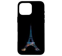 Tramonto Torre Eiffel Parigi Città Notturna Custodia per iPhone 16 Pro Max