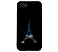 Tramonto Torre Eiffel Parigi Città Notturna Custodia per iPhone SE (2020) / 7 / 8