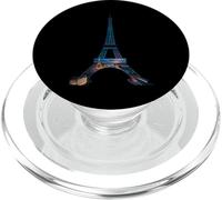 Tramonto Torre Eiffel Parigi Città Notturna PopSockets PopGrip per MagSafe