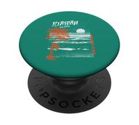 Tramonto tropicale sulla spiaggia delle palme sull'isola di Kiawah Carolina del Sud PopSockets PopGrip Adesivo