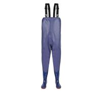 Trampolieri con stivali da uomo, impermeabili e traspiranti, per pesca, ad asciugatura rapida, tuta da caccia classica e leggera, per pesca a mosca, pesca e caccia alle anatre, Blu, 39 EU