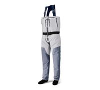 Trampolieri da pesca a mosca for uomo pettorali impermeabili con cerniera frontale cucitura in neoprene Pantaloni trampoliere donna for caccia a monte del fiume per guadare, Pesca a Mosca(3XL)