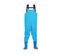 Trampolieri da pesca per bambini e ragazzi con stivali con design per mantenersi asciutti e comodi durante le attività all'aperto a base d'acqua (36 blu)
