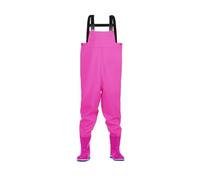 Trampolieri da pesca per bambini e ragazzi con stivali con design per mantenersi asciutti e comodi durante le attività all'aperto a base d'acqua (32/33 rosa)