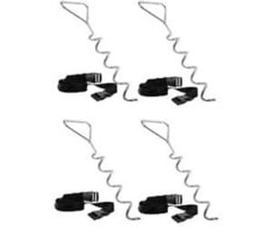 Trampoline anchors Kit di ancoraggio per trampolino, Supporto Kit di ancoraggio per trampolino, Acciaio, Nero, Argento