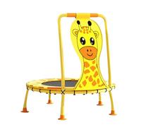 Trampoline For Kids - Indoor Outdoor Exercise Rebounder, 40 Inch Giraffe Pattern Workout Equipment | With Foam Handle Mini Trampoline 440lbs Capacity | For Children Ages 1-6 Garden Backyard Fitness
