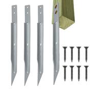 Trampoline Hooks, Portable Securing Component, Storm Resistant Equipment, Simple Screw Installation, Lawn Yard Garden Item, Heavy Gauge, Auger Shaped Unit for Childrens Sets