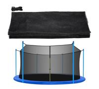 Trampoline Net - 14 Feet Trampoline Safety Enclosure | Round Frame Protection Barrier - Round Frame Outdoor Protection Screen, Durable Replacement Netting Set Is Ideal for Backyard Garden Jump Safety