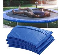 Trampoline Pad Replacement 8ft 10ft 12ft 13ft 14ft 15ft 16ft, Safety Spring Cover Surround Padding, UV-Resistant Waterproof, Blue (16FT)