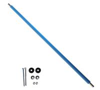 Trampoline Poles Replacement - Heavy Duty Steel Standard Size | Straight Enclosure Poles With Foam Sleeve, Safety Net Support Frame Accessories For 6 To 16 Feet Round Trampoline | Outdoor Safety