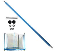 Trampoline Poles Replacement - Heavy Duty Steel Standard Size | Straight Enclosure Poles With Foam Sleeve, Safety Net Support Frame Accessories For 6 To 16 Feet Round Trampoline | Outdoor Safety