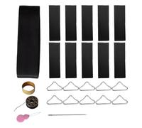 Trampoline Repair Kit, Triangle Ring Buckle, Jump Mat Patch Replacement
