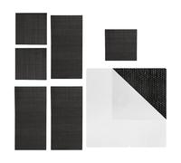 Trampoline Repair Patch Kit, Mat Restoration Set, Outdoor Sports Fix Tool, Interactive Easy Adhesive Solution, Weatherproof Material for Round Square Rectangular Jumping Coating 7.87x6.3x0.39 Inches