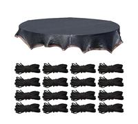 Trampoline Shade Cover - Shade Cloth, UV Protection Net with Cord, Durable Mesh Tarp, Weather Resistant Design | Outdoor Sports Accessories Lawn Garden Playground Patio Backyard Straight Pole Protecti