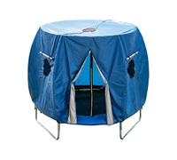 Trampoline Shade Cover, Windproof Awning Tent Protector, 6/8/10/12/14 Ft. Windproof Shade Awning Protector for Weather Protection, Stable Mount Function for Sun, Rain, Garden, Backyard, Camping Use