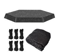 Trampoline Shade | Sunscreen Cover,Trampoline Sunscreen Canopy Foldable for Outdoor Playground Backyard Play Area