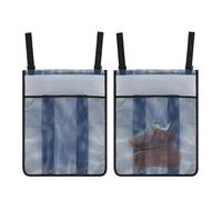 Trampoline Shoe Storage Bags - 2 Piece Large Capacity | Trampoline Item Storage Accessories Equipment Bag | for Indoor Pool Park Backyard Camping Workout Toys