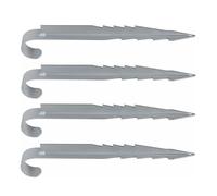 Trampoline Stakes - Three-sided Zigzag Trampoline | Metal Trampolines Ground Anchors | Set Of 4 Fixing Anchors For Swing Winter Foil, Outdoor Use In Equipment Anchoring Tool