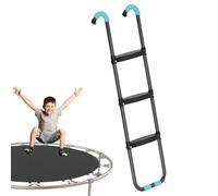 Trampoline Steps Unit - Horizontal Wide Steps, Heavy Duty Frame, Anti Slip | Universal Trampoline Ladder Trampoline St Climbing Easy Access Kids Outdoor Backyard Playground Bouncing Jumping Fun Exercise