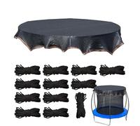 Trampoline Sunshade Net - Trampoline Shade Cover | Trampôline Top Shade Cover | Uv Protection Net with Cord Mesh Tarp Outdoor Sports Accessories for Lawn Garden Playground Patio Backyard